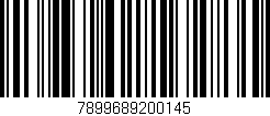 Código de barras (EAN, GTIN, SKU, ISBN): '7899689200145'