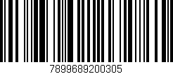 Código de barras (EAN, GTIN, SKU, ISBN): '7899689200305'