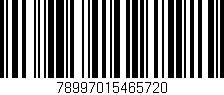 Código de barras (EAN, GTIN, SKU, ISBN): '78997015465720'