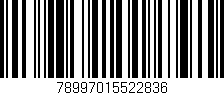 Código de barras (EAN, GTIN, SKU, ISBN): '78997015522836'