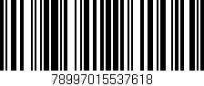 Código de barras (EAN, GTIN, SKU, ISBN): '78997015537618'