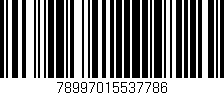 Código de barras (EAN, GTIN, SKU, ISBN): '78997015537786'