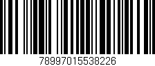 Código de barras (EAN, GTIN, SKU, ISBN): '78997015538226'