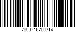 Código de barras (EAN, GTIN, SKU, ISBN): '7899718700714'