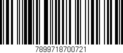 Código de barras (EAN, GTIN, SKU, ISBN): '7899718700721'