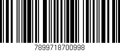 Código de barras (EAN, GTIN, SKU, ISBN): '7899718700998'