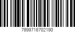 Código de barras (EAN, GTIN, SKU, ISBN): '7899718702190'
