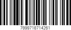 Código de barras (EAN, GTIN, SKU, ISBN): '7899718714261'