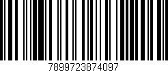 Código de barras (EAN, GTIN, SKU, ISBN): '7899723874097'