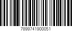 Código de barras (EAN, GTIN, SKU, ISBN): '7899741900051'