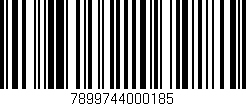 Código de barras (EAN, GTIN, SKU, ISBN): '7899744000185'