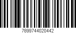 Código de barras (EAN, GTIN, SKU, ISBN): '7899744020442'