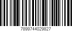 Código de barras (EAN, GTIN, SKU, ISBN): '7899744029827'