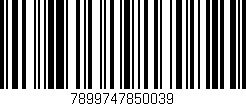 Código de barras (EAN, GTIN, SKU, ISBN): '7899747850039'