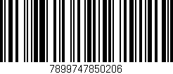 Código de barras (EAN, GTIN, SKU, ISBN): '7899747850206'