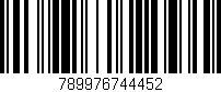 Código de barras (EAN, GTIN, SKU, ISBN): '789976744452'
