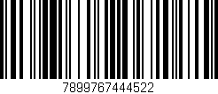 Código de barras (EAN, GTIN, SKU, ISBN): '7899767444522'