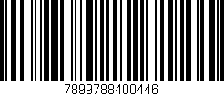 Código de barras (EAN, GTIN, SKU, ISBN): '7899788400446'