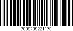 Código de barras (EAN, GTIN, SKU, ISBN): '7899789221170'