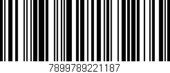 Código de barras (EAN, GTIN, SKU, ISBN): '7899789221187'