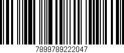 Código de barras (EAN, GTIN, SKU, ISBN): '7899789222047'
