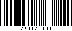 Código de barras (EAN, GTIN, SKU, ISBN): '7899807200019'