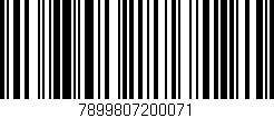 Código de barras (EAN, GTIN, SKU, ISBN): '7899807200071'