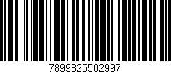 Código de barras (EAN, GTIN, SKU, ISBN): '7899825502997'