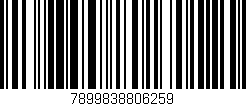 Código de barras (EAN, GTIN, SKU, ISBN): '7899838806259'