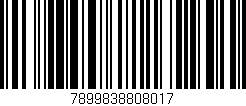 Código de barras (EAN, GTIN, SKU, ISBN): '7899838808017'