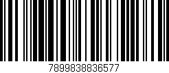 Código de barras (EAN, GTIN, SKU, ISBN): '7899838836577'