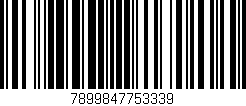 Código de barras (EAN, GTIN, SKU, ISBN): '7899847753339'