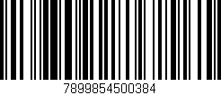 Código de barras (EAN, GTIN, SKU, ISBN): '7899854500384'