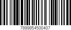 Código de barras (EAN, GTIN, SKU, ISBN): '7899854500407'