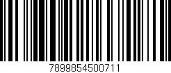 Código de barras (EAN, GTIN, SKU, ISBN): '7899854500711'