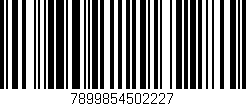Código de barras (EAN, GTIN, SKU, ISBN): '7899854502227'
