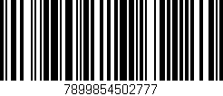 Código de barras (EAN, GTIN, SKU, ISBN): '7899854502777'