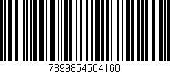 Código de barras (EAN, GTIN, SKU, ISBN): '7899854504160'