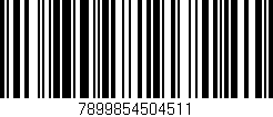 Código de barras (EAN, GTIN, SKU, ISBN): '7899854504511'
