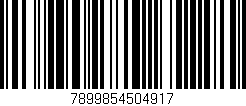 Código de barras (EAN, GTIN, SKU, ISBN): '7899854504917'