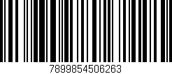 Código de barras (EAN, GTIN, SKU, ISBN): '7899854506263'