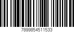 Código de barras (EAN, GTIN, SKU, ISBN): '7899854511533'