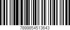 Código de barras (EAN, GTIN, SKU, ISBN): '7899854513643'