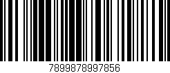 Código de barras (EAN, GTIN, SKU, ISBN): '7899878997856'