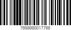 Código de barras (EAN, GTIN, SKU, ISBN): '7899880017788'
