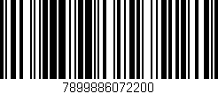 Código de barras (EAN, GTIN, SKU, ISBN): '7899886072200'