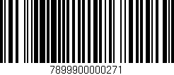 Código de barras (EAN, GTIN, SKU, ISBN): '7899900000271'