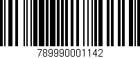 Código de barras (EAN, GTIN, SKU, ISBN): '789990001142'