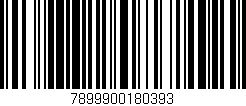Código de barras (EAN, GTIN, SKU, ISBN): '7899900180393'