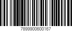 Código de barras (EAN, GTIN, SKU, ISBN): '7899900600167'